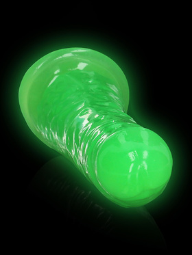 RealRock: Glow in the Dark Realistic Dildo, 15.5 cm, grön