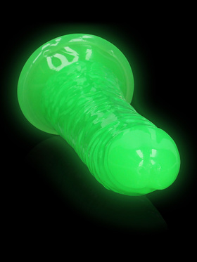 RealRock: Glow in the Dark Realistic Dildo, 18 cm, grön