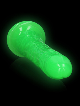 RealRock: Glow in the Dark Realistic Dildo, 20 cm, grön