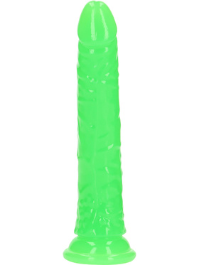 RealRock: Glow in the Dark Realistic Dildo, 20 cm, grön