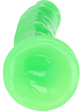 RealRock: Glow in the Dark Realistic Dildo, 20 cm, grön