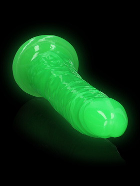 RealRock: Glow in the Dark Realistic Dildo, 22.5 cm, grön