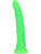 RealRock: Glow in the Dark Realistic Dildo, 22.5 cm, grön