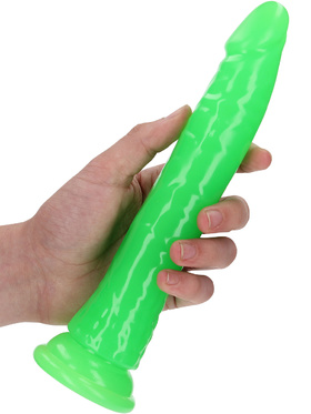 RealRock: Glow in the Dark Realistic Dildo, 22.5 cm, grön