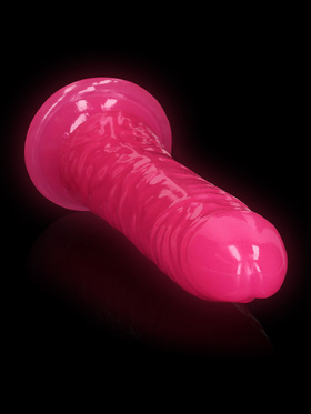 RealRock: Glow in the Dark Realistic Dildo, 22.5 cm, rosa