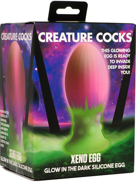 Creature Cocks: Xeno Egg, Glow in the Dark Silicone XL Egg