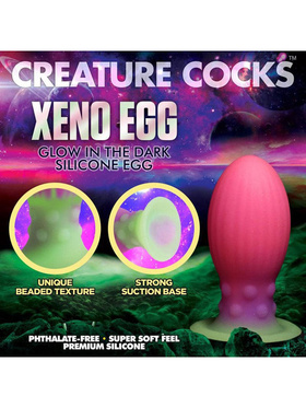 Creature Cocks: Xeno Egg, Glow in the Dark Silicone Large Egg