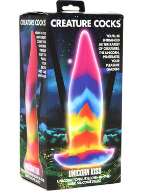 Creature Cocks: Unicorn Kiss, Glow in the Dark Silicone Dildo