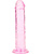 RealRock: Crystal Clear Straight Realistic Dildo, 14.5 cm, rosa