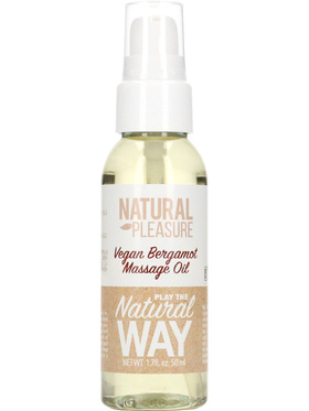 Pharmquests: Natural Pleasure, Vegan Bergamot Massage Oil, 50 ml