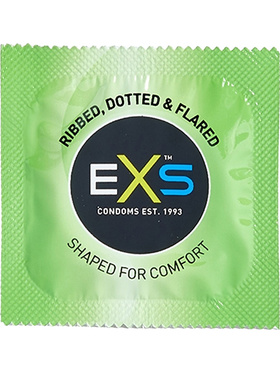 EXS Ribbed & Dotted: Kondomer, 48-pack