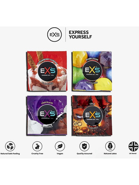 EXS Mixed Flavoured: Kondomer, 48-pack