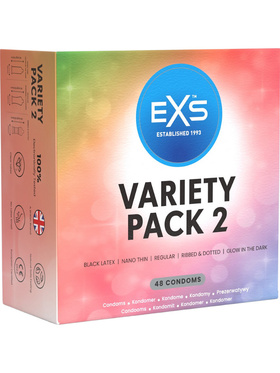 EXS Variety Pack 2: Kondomer, 48-pack