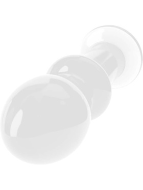 LoveToy: Glass Romance Butt Plug, transparent