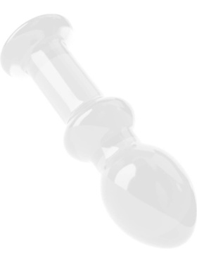 LoveToy: Glass Romance Butt Plug, transparent