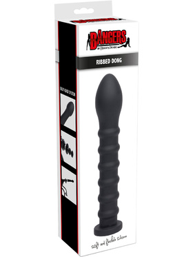 Hidden Desire: Bangers Ribbed Dong with Easy-Lock, 20 cm