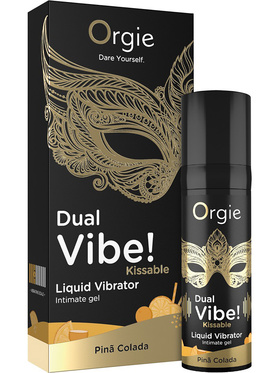 Orgie: Dual Vibe! Liquid Vibrator Gel, Pina Colada, 15 ml