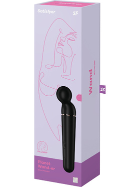 Satisfyer: Planet Wand-er, Wand Vibrator, svart