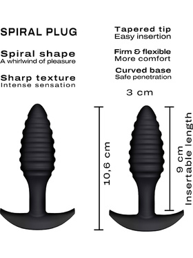 Dorcel: Spiral Plug, Silicone Anal Plug