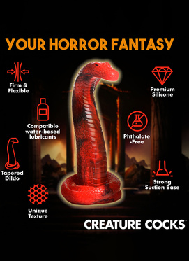 Creature Cocks: King Cobra, Silicone Dildo