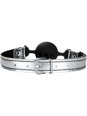 LoveToy: Breathable Ball Gag with Nipple Clamps