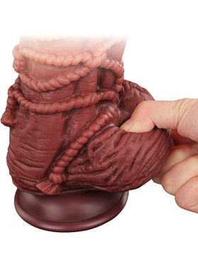 LoveToy: Dual-layered Silicone Cock with Rope, 24.5 cm