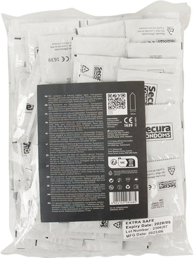 Secura: Extra Safe, Kondomer, 100-pack