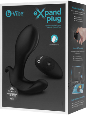 B-Vibe: Expand Plug, Expanding & Vibrating Remote Plug