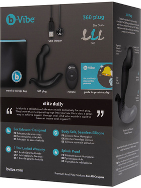 B-Vibe: 360 Plug, Rotating & Vibrating Remote Plug