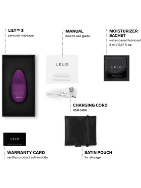 LELO: Lily 3, Klitorisvibrator, mörklila