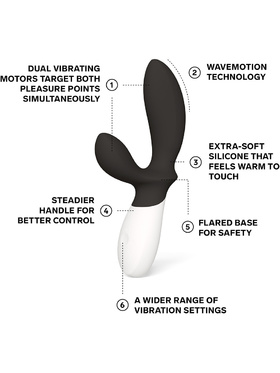 LELO: Loki Wave 2, Vibrerande Prostatamassager, svart
