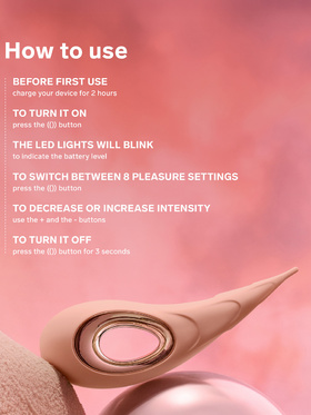 LELO: Dot Cruise, Pinpoint Klitorisvibrator, peach