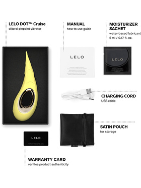 LELO: Dot Cruise, Pinpoint Klitorisvibrator, gul