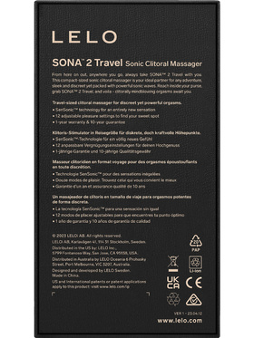 LELO: Sona 2 Travel, Sonisk Klitorisvibrator, lila