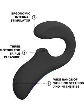 LELO: Enigma Wave, Trippelstimulerande Vibrator, svart