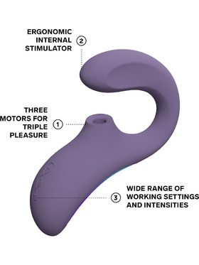 LELO: Enigma Wave, Trippelstimulerande Vibrator, lila