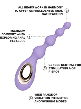 LELO: Soraya Beads, Vibrerande Analkulor, lila