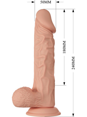 Beautiful Buraq: Glide & Slide-Skin Dildo, 24 cm