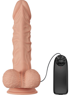 Beautiful Buraq: Glide & Slide-Skin Vibrating Dildo, 24 cm