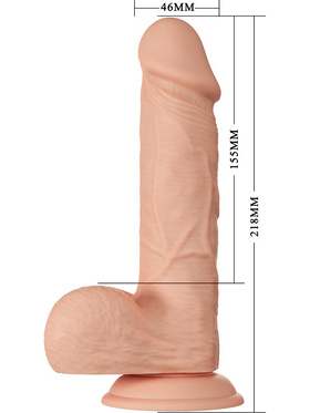 Beautiful Bahamut: Glide & Slide-Skin Dildo, 22 cm