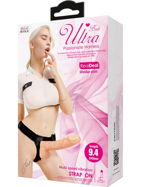 Debra: Ultra Harness with Multi-Speed Strap-On, 24 cm