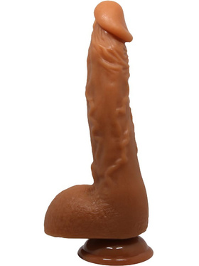 Beautiful Jason: Realistisk Dildo med Sugpropp, 23 cm, mörk