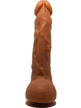 Beautiful Jason: Realistisk Dildo med Sugpropp, 23 cm, mörk