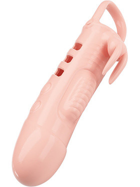 Pretty Love: Sloane, Penis Sleeve Rabbit Vibrator, hudfärgad