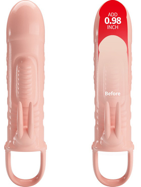 Pretty Love: Sloane, Penis Sleeve Rabbit Vibrator, hudfärgad