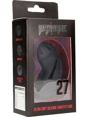 ManCage: Model 27, Ultra Soft Silicone, svart