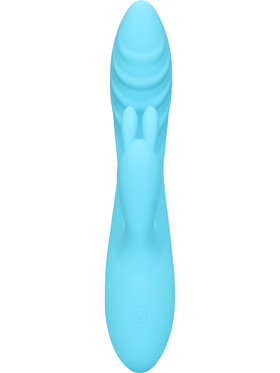 Loveline: Ribbed Ultra Soft Silicone Rabbit Vibrator