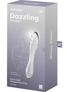 Satisfyer: Dazzling Crystal 1, Glass Dildo, transparent