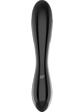 Satisfyer: Dazzling Crystal 1, Glass Dildo, svart