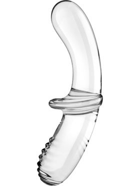 Satisfyer: Double Crystal, Glass Dildo, transparent